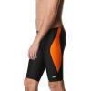 image:imageSpeedo Mens Swimsuit Jammer Powerflex Eco Revolve Splice Team ColorsBlackOrange