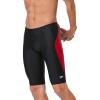 image:imageSpeedo Mens Swimsuit Jammer Powerflex Eco Revolve Splice Team ColorsBlackRed