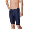 image:imageSpeedo Mens Swimsuit Jammer Powerflex Eco Revolve Splice Team ColorsNavyGrey