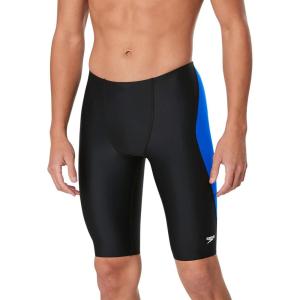 image:imageSpeedo Mens Swimsuit Jammer Powerflex Eco Revolve Splice Team ColorsBlackBlue
