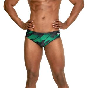 image:imageSpeedo mens Swimsuit Brief Powerflex Eco Coded Riff Team ColorsWonder Speedo Green