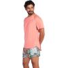 image:imageSpeedo Mens Uv Swim Shirt ShortSleeve Loose Fit Easy TeeCupid Coral