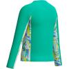 image:imageSpeedo Girls Uv Swim Shirt Long Sleeve RashguardMarine Green Mod Petals