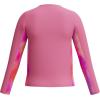 image:imageSpeedo Girls Uv Swim Shirt Long Sleeve RashguardPink Lemonade Chilly Dye