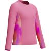 image:imageSpeedo Girls Uv Swim Shirt Long Sleeve RashguardPink Lemonade Chilly Dye