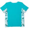 image:imageSpeedo Girls Uv Swim Shirt Short Sleeve Printed RashguardAruba Blue Splice