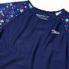 image:imageSpeedo Girls Uv Swim Shirt Short Sleeve Printed RashguardRedWhiteBlue