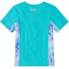 image:imageSpeedo Girls Uv Swim Shirt Short Sleeve Printed RashguardScuba Blue