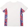 image:imageSpeedo Girls Uv Swim Shirt Short Sleeve Printed RashguardSpeedo Red Splice
