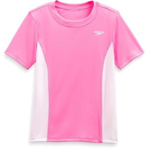 image:imageSpeedo Girls Uv Swim Shirt Short Sleeve Printed RashguardSugar Plum