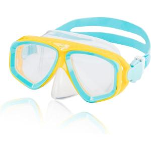 image:imageSpeedo Unisex Child Adventure Mask Junior Swimsuit SeparatesM Spectra YellowClear