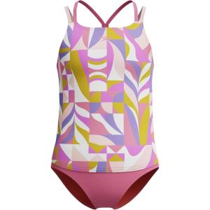 image:imageSpeedo girls Swimsuit Two Piece Tankini Thin StrapMod Petals Neon Violet