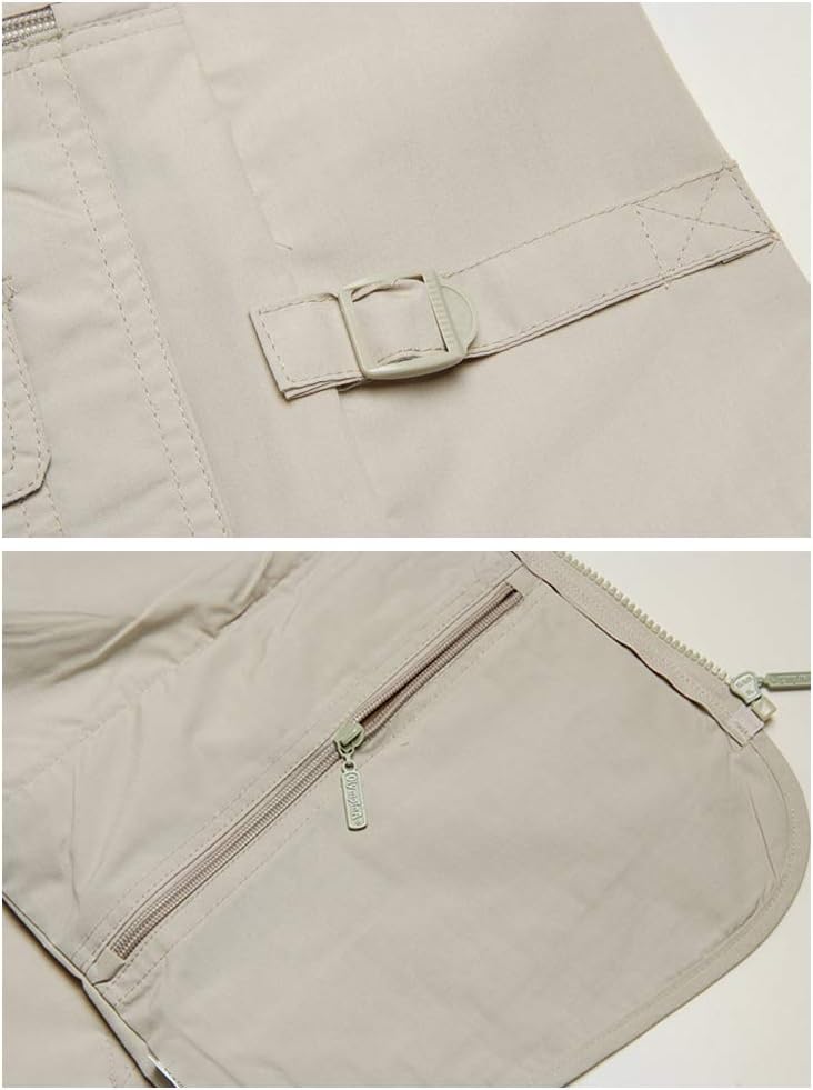 PASOK Mens Work Fishing Vests Lightweight Safari Travel Hunting Waistcoat With MultiPocketsColor 5