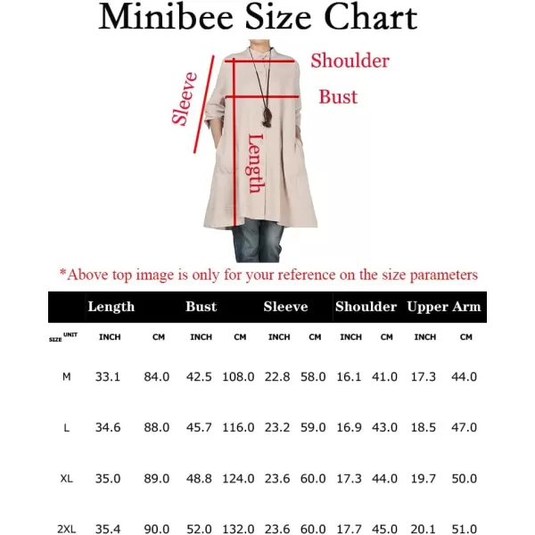 Minibee Womens Oversized Button Down Shirts Long Sleeve Cotton Linen Light Blouse Jacket with PocketsBeige