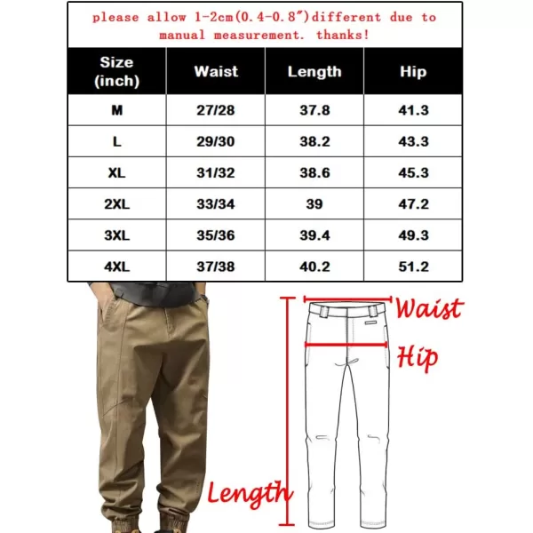 PASOK Mens Cargo Pants Work Hiking Outdoor Trousers Lightweight Joggers with Multi PocketPASOK Mens Cargo Pants Work Hiking Outdoor Trousers Lightweight Joggers with Multi Pocket