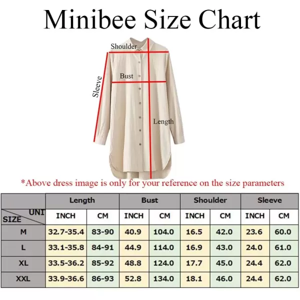 imageMinibee Womens Cotton Shirts Tunics Hi Low Tops Boyfriend Button Down BlouseGrey