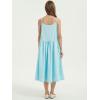 imageMinibee Womens Cotton Linen Dress Sleeveless Casual Plus Size Long Skirt