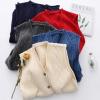 imageMinibee Womens Sweater Vest Casual Sleeveless Cardigan VNeck Button Down Vest with PocketsGray