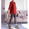 imageMinibee Womens 34 Length Sleeve Tops Cotton Linen Shirts Casual Blouse Summer Tops for WomenWine Red