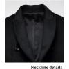 imageFTCayanz Mens Wool Trench Coat Winter Slim Fit Business Top Coat Single Breasted OvercoatGrey
