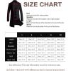 imageFTCayanz Mens Wool Trench Coat Winter Slim Fit Business Top Coat Single Breasted OvercoatGrey