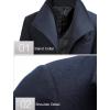 imageFTCayanz Mens Wool Trench Coat Winter Slim Fit Business Top Coat Single Breasted OvercoatStyle 1 Grey