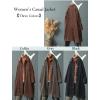 imageMinibee Womens Corduroy Shacket Jacket Button Down Shirts Fall Long Sleeve Coat with PocketsArmy Green