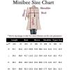 imageMinibee Womens Oversized Button Down Shirts Long Sleeve Cotton Linen Light Blouse Jacket With PocketsDenim Blue