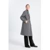 imageMinibee Womens Wool Trench Coats Warm Winter Pea Coat Double Breasted MidLong Overcoat Lapel JacketsGrey