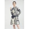 imageMinibee Womens Linen Dress Long Sleeve Retro Tunic Dresses Ethnic Floral Print Clothing