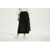 imageMinibee Womens Wide Leg Pants Loose Layer Capris Palazzo Elastic Waist TrousersBlack