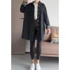 imageMinibee Womens Denim Jacket Button Down Shirts Long Sleeve Jean Jacket Cotton Blouses Fall OutfitsBlack