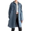 imageMinibee Womens Denim Jacket Button Down Shirts Long Sleeve Jean Jacket Cotton Blouses Fall OutfitsLight Blue