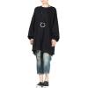 imageMinibee Womens Oversized Sweatshirt Crewneck Long Sleeve Tunic Shirts Plus Size Pullover Tops Fall OutfitsBlack