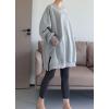 imageMinibee Womens Oversized Sweatshirt Crewneck Long Sleeve Tunic Shirts Plus Size Pullover Tops Fall OutfitsLight Gray