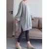 imageMinibee Womens Oversized Sweatshirt Crewneck Long Sleeve Tunic Shirts Plus Size Pullover Tops Fall OutfitsLight Gray