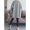 imageMinibee Womens Oversized Sweatshirt Crewneck Long Sleeve Tunic Shirts Plus Size Pullover Tops Fall OutfitsLight Gray