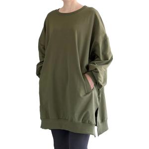 imageMinibee Womens Oversized Sweatshirt Crewneck Long Sleeve Tunic Shirts Plus Size Pullover Tops Fall OutfitsArmy Green