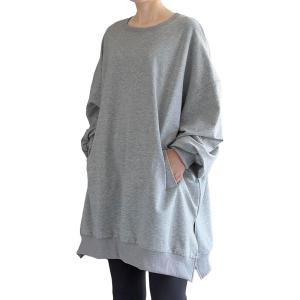 imageMinibee Womens Oversized Sweatshirt Crewneck Long Sleeve Tunic Shirts Plus Size Pullover Tops Fall OutfitsLight Gray