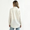 image:imageMinibee Womens Cotton Linen Button Down Shirts Long Sleeve Embroidered Blouses Casual Loose Fit Tunic TopsCream