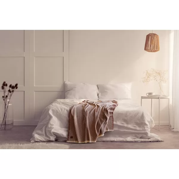 Gold CASE Retro Throw amp Blanket 50x60 inches 130x150cm Super Soft 100 Recycled Cotton  PREWashed Decorative and MultiPurpose Boho Blankets for Couch Farmhouse Bed Chair and Sofa Brown50x60 Vintage Brick
