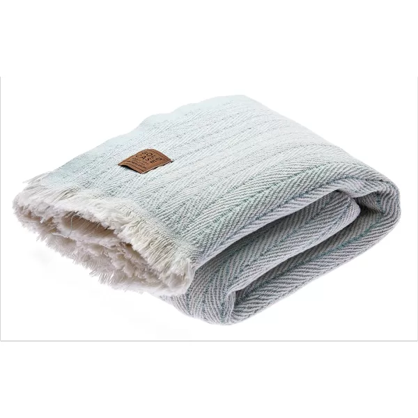 Gold CASE Retro Throw amp Blanket 50x60 inches 130x150cm Super Soft 100 Recycled Cotton  PREWashed Decorative and MultiPurpose Boho Blankets for Couch Farmhouse Bed Chair and Sofa Brown50x60 Vintage Aqua