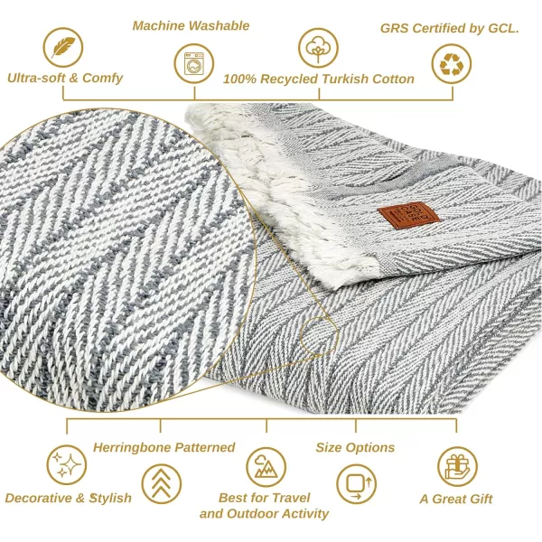 Gold CASE Retro Throw amp Blanket 50x60 inches 130x150cm Super Soft 100 Recycled Cotton  PREWashed Decorative and MultiPurpose Boho Blankets for Couch Farmhouse Bed Chair and Sofa Brown60x80 Vintage Grey