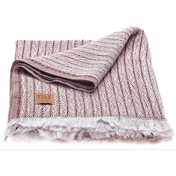 Gold CASE Retro Throw amp Blanket 50x60 inches 130x150cm Super Soft 100 Recycled Cotton  PREWashed Decorative and MultiPurpose Boho Blankets for Couch Farmhouse Bed Chair and Sofa Brown50x60 Vintage Brick