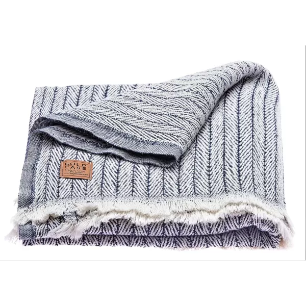 Gold CASE Retro Throw amp Blanket 50x60 inches 130x150cm Super Soft 100 Recycled Cotton  PREWashed Decorative and MultiPurpose Boho Blankets for Couch Farmhouse Bed Chair and Sofa Brown60x80 Vintage Navy Blue