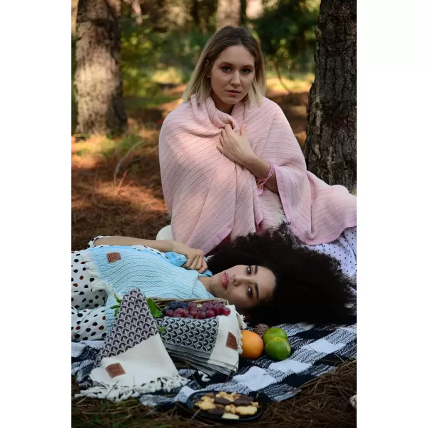 Gold CASE Retro Throw amp Blanket 50x60 inches 130x150cm Super Soft 100 Recycled Cotton  PREWashed Decorative and MultiPurpose Boho Blankets for Couch Farmhouse Bed Chair and Sofa Brown50x60 Set of 2 Vintage Pink