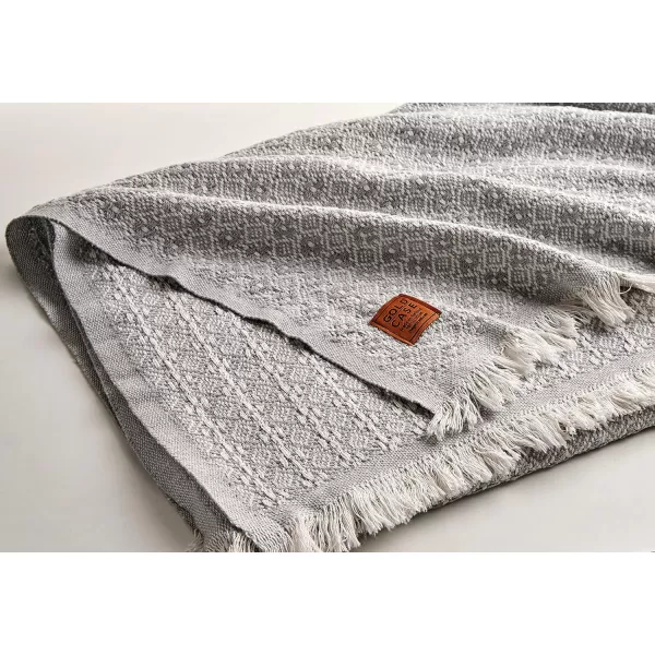 Gold CASE Retro Throw amp Blanket 50x60 inches 130x150cm Super Soft 100 Recycled Cotton  PREWashed Decorative and MultiPurpose Boho Blankets for Couch Farmhouse Bed Chair and Sofa Brown50x60 Retro Grey
