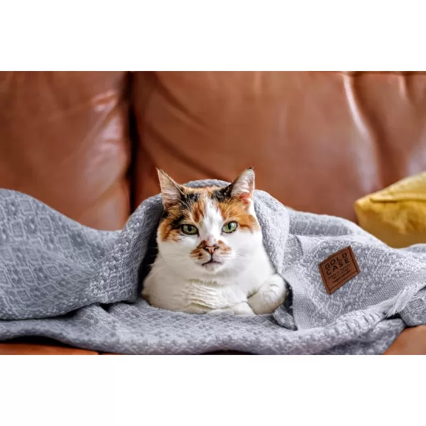 Gold CASE Retro Throw amp Blanket 50x60 inches 130x150cm Super Soft 100 Recycled Cotton  PREWashed Decorative and MultiPurpose Boho Blankets for Couch Farmhouse Bed Chair and Sofa Brown50x60 Retro Black