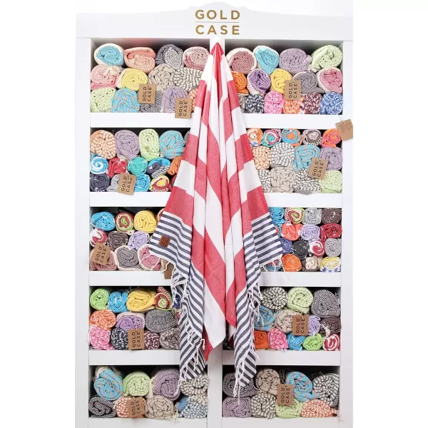 Gold CASE Turkish Beach Towel  Set of 6100 Cotton  70x38 inches XXL Oversized  PREWashed  Quick Dry Sand Free Turkish Towel  Lightweight Bath Towels OlymposMulticolor2Olymposred BeachBath Towel 1pc