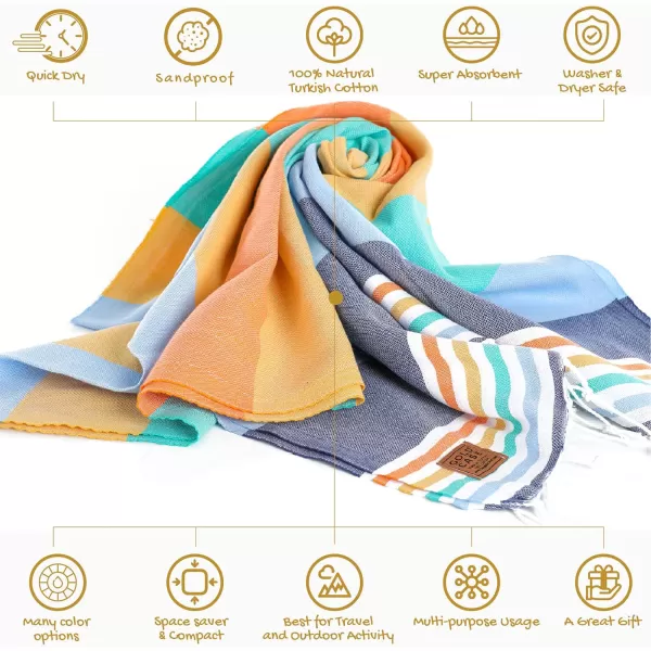 Gold CASE Turkish Beach Towel  Set of 6100 Cotton  70x38 inches XXL Oversized  PREWashed  Quick Dry Sand Free Turkish Towel  Lightweight Bath Towels OlymposMulticolor2Olymposred BeachBath Towel 1pc